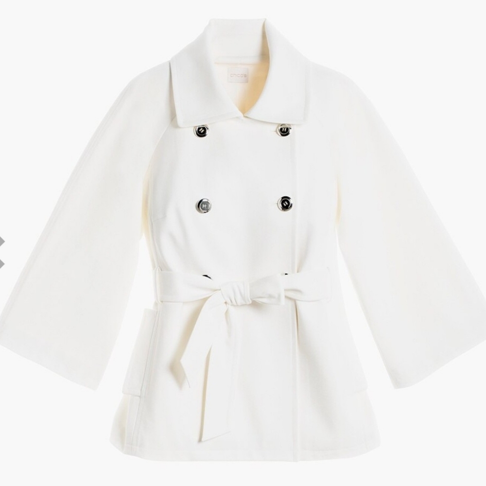 Chicos Retro Belted Ponte Jacket